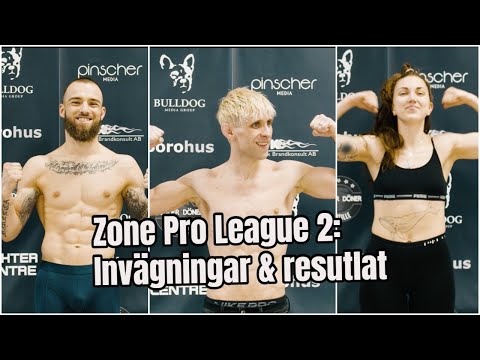 Zone Pro League 2 - invägningar och resultat