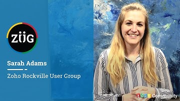 Rockville Zoho User Group - Sarah Adams on Zoho Community meetups