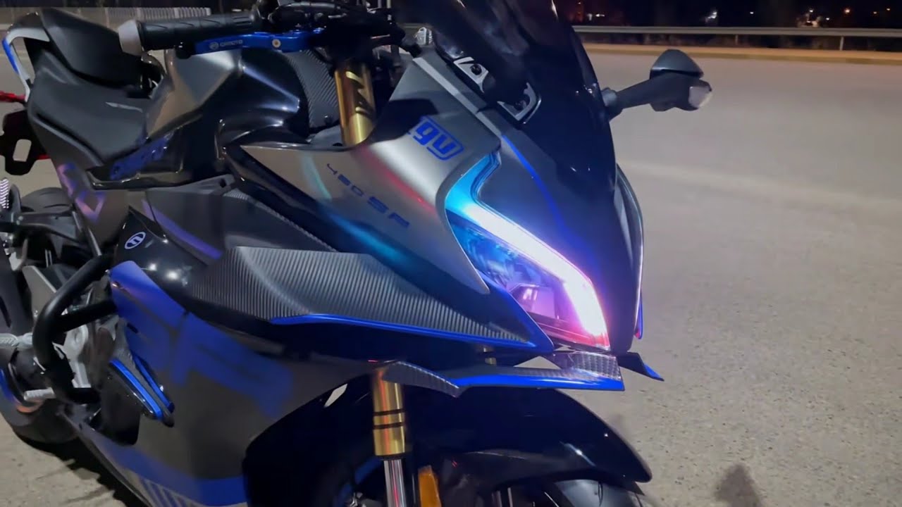 CF MOTO 450 SR-S MODIFICATION BLUE COLOUR 2024 