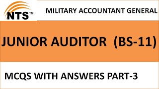 NTS Junior Auditor Test Preparation Part-3