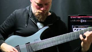 Per Nilsson demos the Cycfi XR 8-string pickups on .strandberg* Boden 8 headless guitar