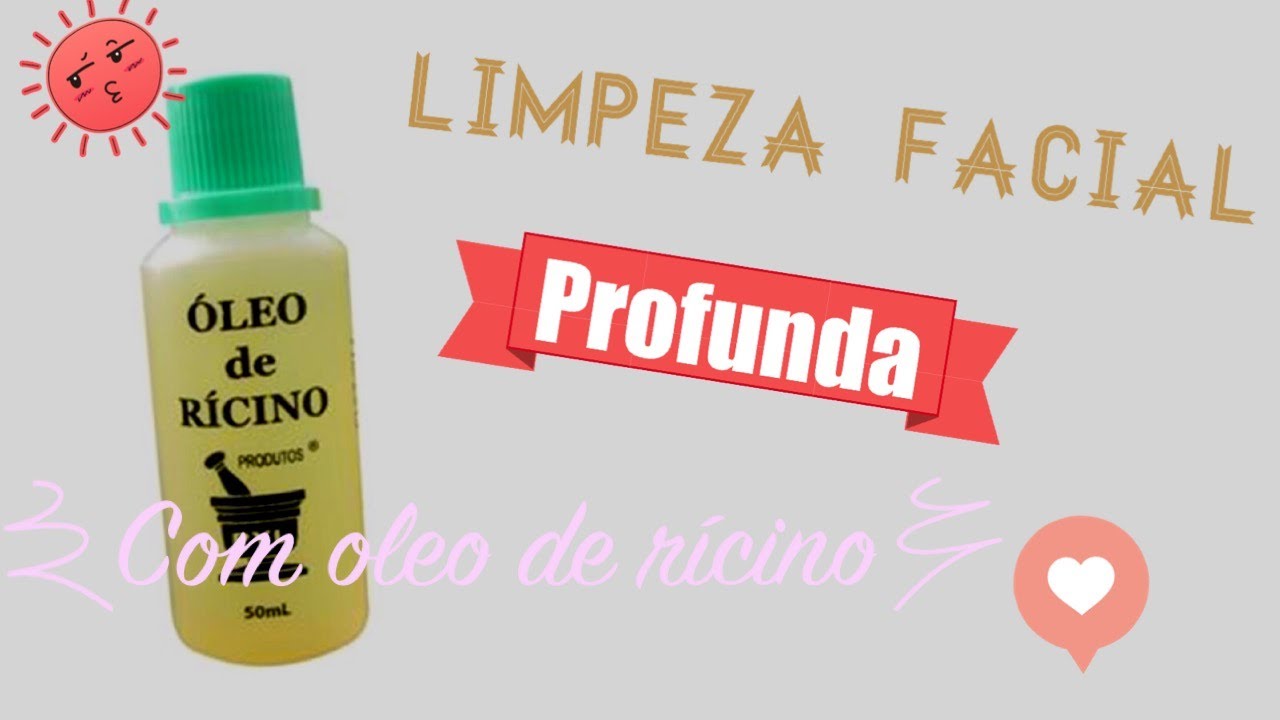 Como eu ELIMINO ESPINHAS E RUGAS NO Rosto usando óleo de Rícino - YouTube