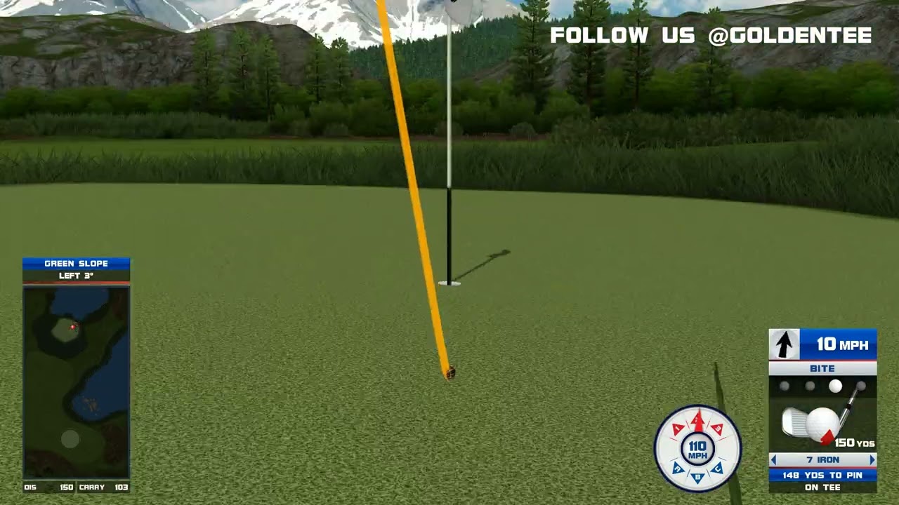 Golden Tee Great Shot on Alaska Lakes!