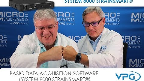 Basic Data Acquisition Software (SYSTEM 8000 STRAINSMART®)