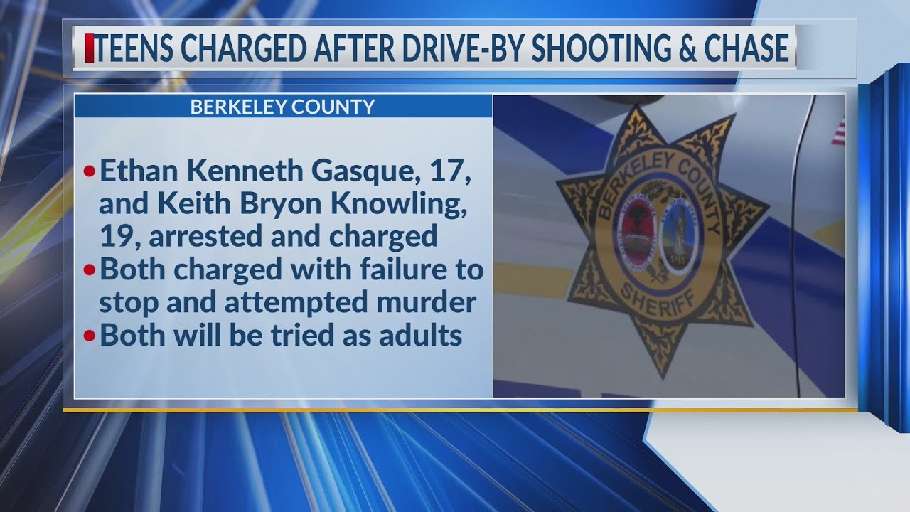 2 teenagers charged after drive-by shooting and vehicle pursuit - YouTube