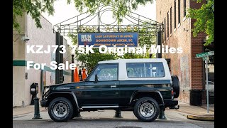 Toyota Land Cruiser KZJ73 75K Original Miles 3.0L 1KZ-T Turbo
