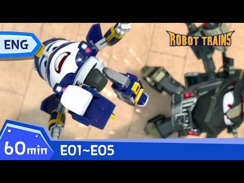 Robot Trains | EP01~EP05 (60min) | Full Episode | ENG