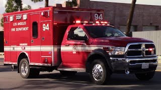 LAFD Engine 94 & Rescue 94 Responding