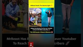 Mr Beast Breaks The Internet Again 🔥👍 #shorts #latestnews #mrbeast #viralvideo #viral