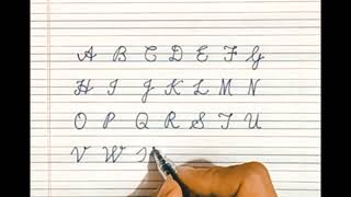 Cursive capital letters a to z️| cursive writing|cursive letters #video #writing by NM writing