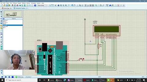 Texting LCD menggunakan Arduino dan Atmega16 dengan Push Button