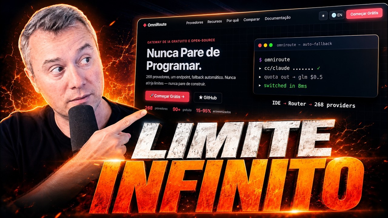 Omni Route: nunca pare de programar no Claude Code