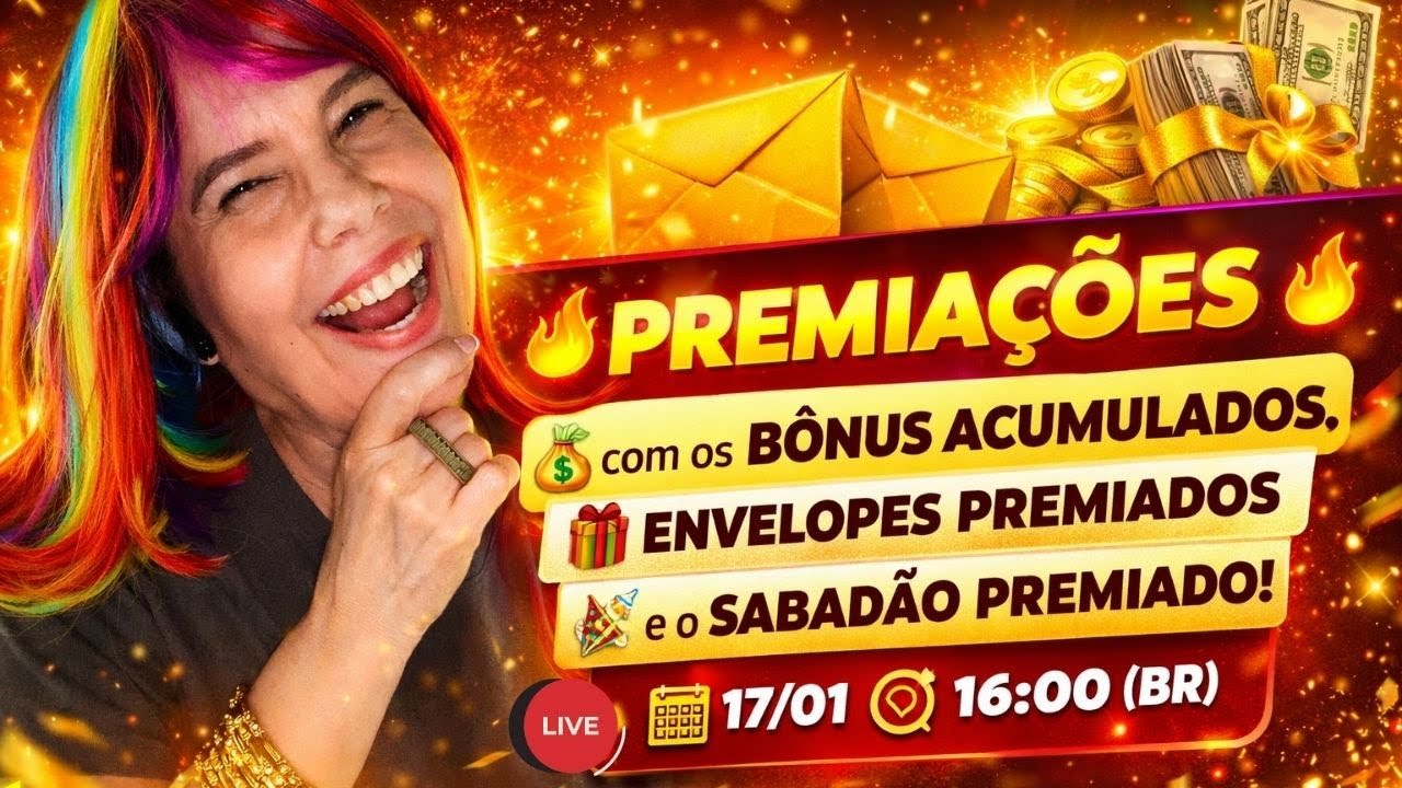PREMIAÇÕES com os BÔNUS ACUMULADOS, ENVELOPES PREMIADOS e o SABADÃO ...