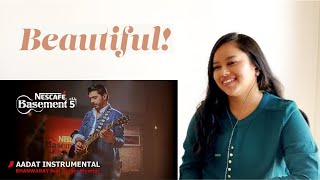 SINGER Reacts to AADAT INSTRUMENTAL/BHANWARAY feat. Goher Mumtaz| Nescafe Basement| HazReacts