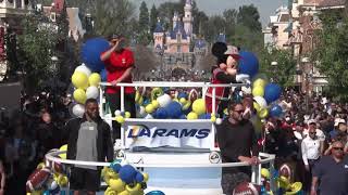 LA Rams Cooper Kupp Celebrate Super Bowl Win at Disneyland