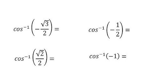 Evaluate Inverse Cosine Expressions Using the Reference Triangles