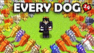 I Collect EVERY NEW DOG in Minecraft Pe 1.21 Survival hardcore (#14)