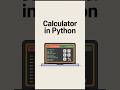 Python Menu Based Calculator (No Loops) 🧮 | Beginner Friendly Project 🚀 #PythonCalculator