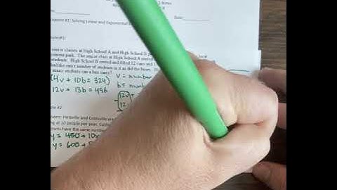 Checkpoint #1: Linear and Exponential Equations