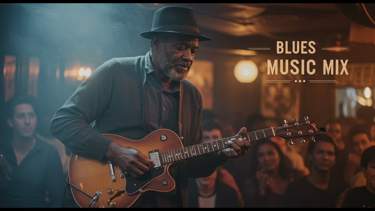 Nighttime Blues 2025 | Reflective Guitar Solos & Soulful Rhythms