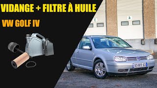 Vidange et Changement du Filtre à Huile - Volkswagen GOLF IV
