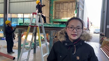 40ft HQ container loading EPS shape molding machine from China EPS machine factory