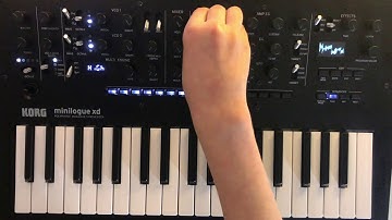 Minilogue xd playing and hidden game.