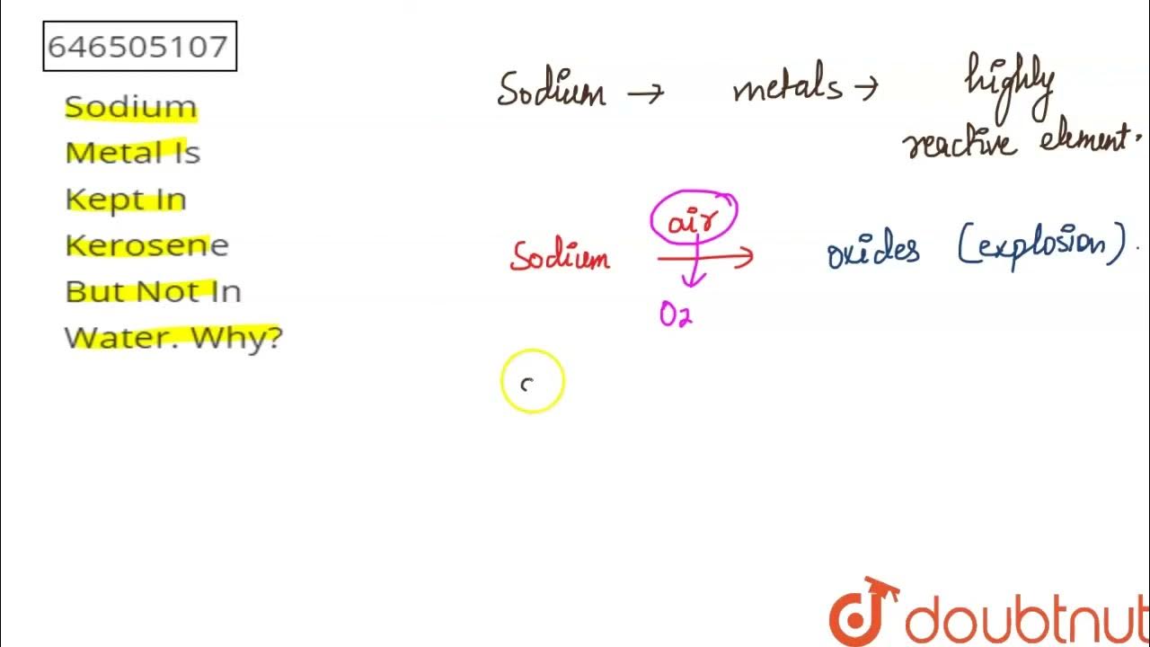 Sodium Metal Is Kept In Kerosene But Not In Water. Why? CLASS 8