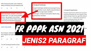 FR PPPK ASN 2021 HARI KE 1 | LOLOS UJIAN TEKNIS P3K MAPEL