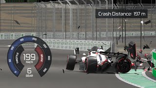 Mick Schumacher 3D Crash Animation - F1 Saudi Arabian Grand Prix 2022