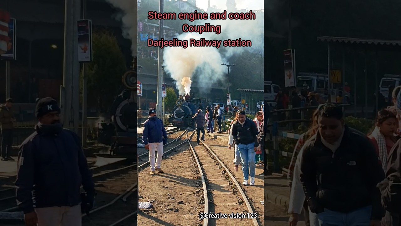 Steam engine and coach Coupling ll DHR ll 