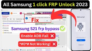 All Samsung Galaxy S21 FRP Bypass 1 Click Google Account Remove, *0* Enable ADB Fix, Free Tool ✅