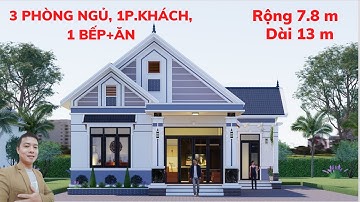 Nhà Cấp 4 Mái Thái Chữ L Đẹp Hiện Đại, 3 Phòng Ngủ, Tại Hưng Yên Năm 2023 | Nhà Đẹp Bách Hợp
