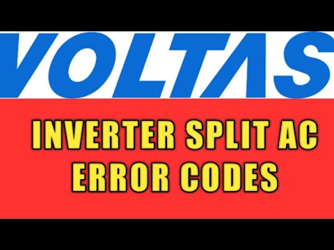 Voltas ac error code|split ac error codes|Ac error  codes|ac error code solution