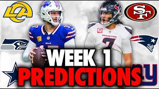 NFL Week 1 Predictions for EVERY GAME!! | NFL Analysis Nfl Starters Week 1
