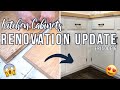 KITCHEN RENOVATION UPDATE |  Painting Kitchen Cabinets | New NewAir Nugget Ice Maker