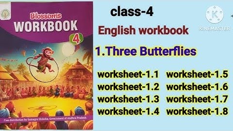 class-4#1.Three Butterflies #workbook #worksheets-1.1 to 1.8
