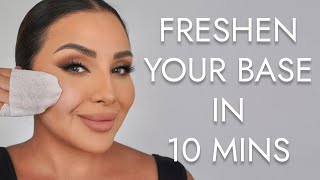 HOW TO RE-APPLY YOUR FOUNDATION BASE IN 10 MINUTES | NINA UBHI screenshot 3