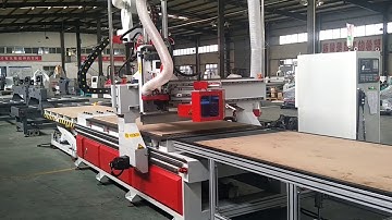 Carousel-type ATC NESTING CNC router with automatic loading unloading system