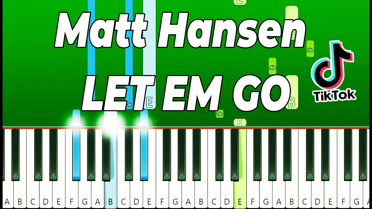 Matt Hansen - LET EM GO (Piano Tutorial EASY)