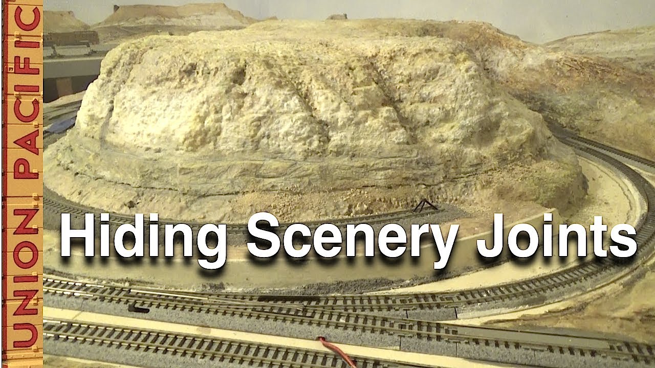 How to Hide a Scenery Joint in Model Railroading