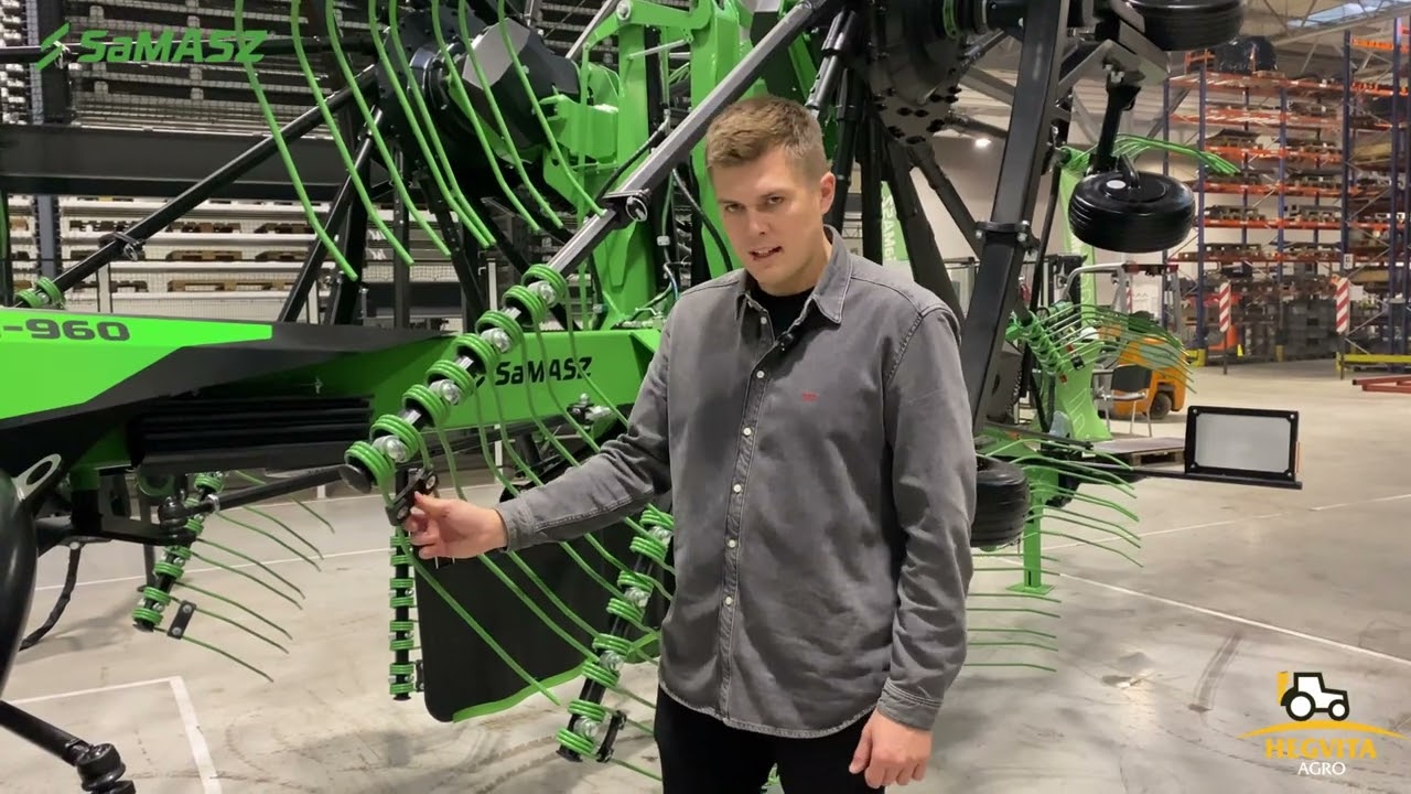 Rotorinis grėblys SaMASZ Z2-960 - net 9,6m darbinis plotis!