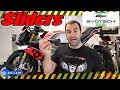Evotech Performance sliders install on an Aprilia Tuono V4 1100RR