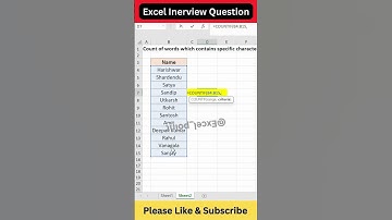 👌👍Excel Interview Question ✌️#shorts #excel #exceltricks #interviewquestions #shortsfeed