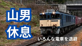 先頭は山男 EF-64 3082レ 生山駅