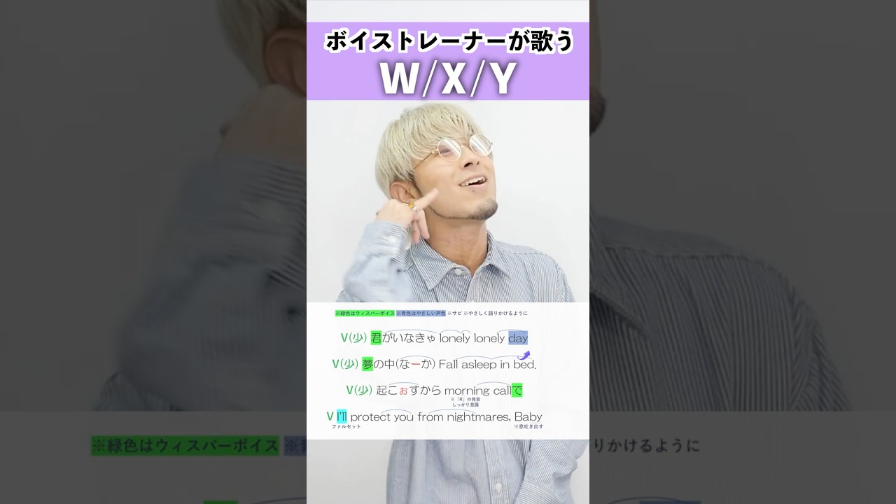 【ボイストレーナーが歌う】W/X/Y / Tani Yuuki【シアーミュージック本厚木校 Ryoga】#shorts
