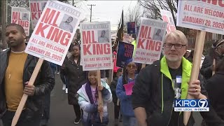 VIDEO: Thousands take streets of Seattle for MLK march