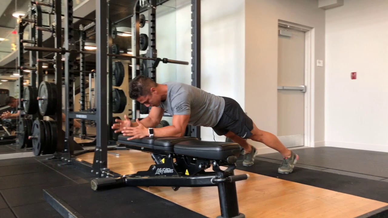 Forearm Plank on Bench with Reach YouTube