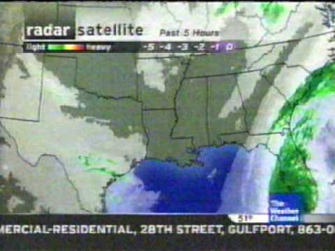 Local forecast in Gulfport, MS. 10/24/05 3:58am