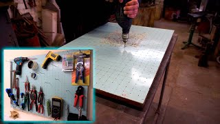Holey board in the my  workshop